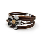 Multilayer Leather Bracelets for Women 4 Colors Magnet Clasp