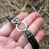 Men's High Genes Leather Bracelet Bangle Jewelry
