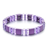 Colorful Acrylic Metal Beads Charm Bracelets For Women