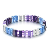 Colorful Acrylic Metal Beads Charm Bracelets For Women