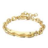 Men's Stainless Steel Bracelet Punk Hand Chain Link Jewelry