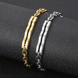 Men's Stainless Steel Bracelet Punk Hand Chain Link Jewelry
