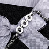 Circle Ceramic Bracelets Stainless Steel Hollow Round Bangles