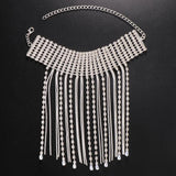 Stonefans Ins Rhinestone Tassel Bracelets Bride Wedding Hand Jewelry