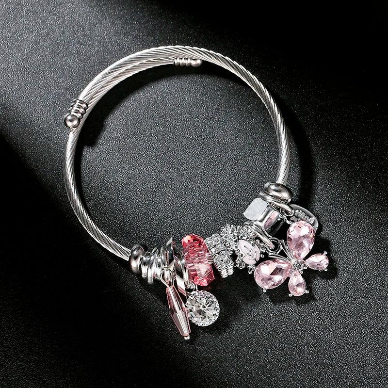 Boho Crystal Butterfly Bracelet for Women - Party Jewelry Accessory
