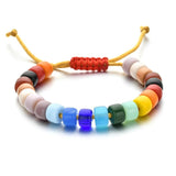 DIY Garden Sweet Rainbow Stone Beads Bracelet & Bangles for Women Girls