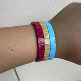 Boho Enamel Beads Bracelet for Girls Women