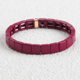 Boho Enamel Beads Bracelet for Girls Women