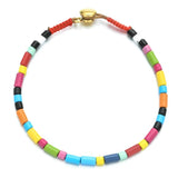 Rainbow Tile Bracelet Enamel Boho Bangles Ins Bangle