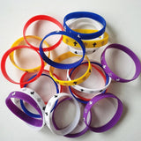 Religious Cross Silicone Bracelets Mix 10PCS Jesus Christian Faith Wristband