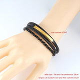 Multilayer Punk Rope Bracelets in 5 Colors