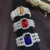 Summer Pearl Elastic Bracelet For Women