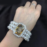 Summer Pearl Elastic Bracelet For Women