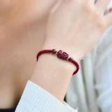 Natural Cinnabar PiXiu Bracelets 3D Brave Troops Charm Bracelet