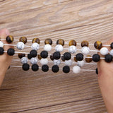 Skeleton & Crown Beads Bracelet for Men Women 17-20cm