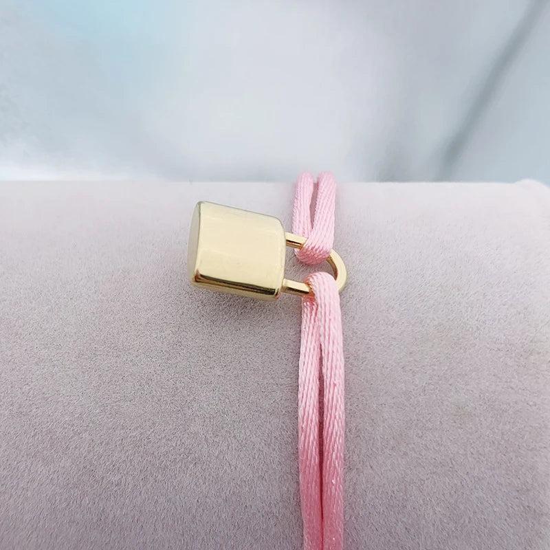 Adjustable Rope Bracelet Lucky Lock Bangle