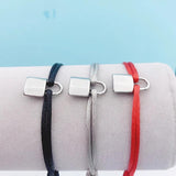 Adjustable Rope Bracelet Lucky Lock Bangle