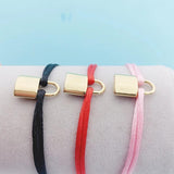 Adjustable Rope Bracelet Lucky Lock Bangle