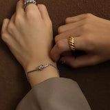 Unique 316L Stainless Steel Couple Bracelets For Women Boho Jewelry