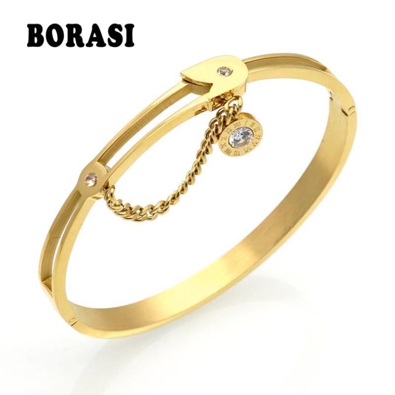 Roman Num Bracelet Austrian Crystal Rose Flower Chain Womens Jewelry Pulseira