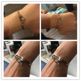 Roman Num Bracelet Austrian Crystal Rose Flower Chain Womens Jewelry Pulseira