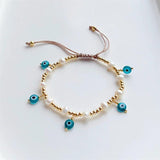 Evil Eye Charm Bracelet Natural Pearl Bead Pulseras Femme Y2K Jewelry Women