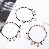 Bohemia Coins Bracelet Colorful CZ Zircon Crystal Beaded Chain