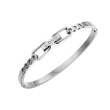 Crystal Bracelets for Women Stainless Steel Lover Bangles