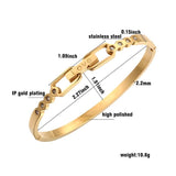 Crystal Bracelets for Women Stainless Steel Lover Bangles