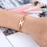 Stainless Steel Crystal Infinity Bracelet For Women