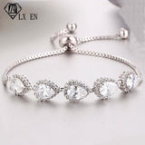 CZ Water Drop Adjustable Bracelet for Women