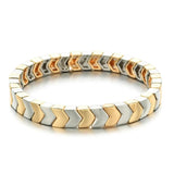 Bohemian Arrow Beads Bracelet 14k Plated Silver