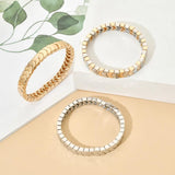 Bohemian Arrow Beads Bracelet 14k Plated Silver