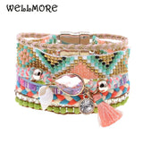 Bohemia Beaded Charm Leather Bracelets for Women