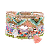 Bohemia Beaded Charm Leather Bracelets for Women