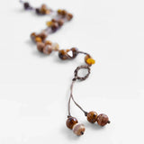 Bohemian Ethnic Rope Weaving Stone Beaded Bracelets Set
