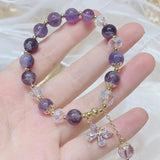 Korea Crystal Bracelet Butterfly Charm Jewelry for Women