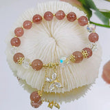 Korea Crystal Bracelet Butterfly Charm Jewelry for Women