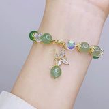 Korea Crystal Bracelet Butterfly Charm Jewelry for Women