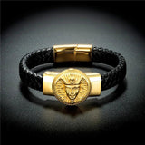 Men's Egyptian Pharaoh Stainless Steel Bracelet