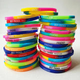 20PCS Square Shape Rubber Band Friendship Bracelets