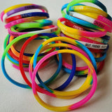 20PCS Square Shape Rubber Band Friendship Bracelets