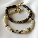 Shell Beaded Bracelet Natural Stone Bangle Charm Jewel