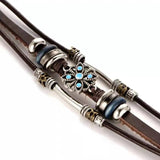 Women's Punk Style Flower Inlaid Bracelet