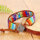 Bohemia Reiki Healing Natural Stone Beaded Bracelets for Men Women