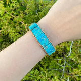 Bohemia Reiki Healing Natural Stone Beaded Bracelets for Men Women