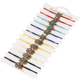 Bohemia 12pcs Women Turtle Elephant Charms Bracelet Set Adjustable Anklet