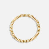 KKBEAD Unfade Disc Beads Bracelet for Women Copper Plated Pulse