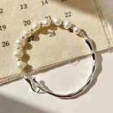 Silver Plated Pearl Bracelet for Women