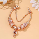 Rose Hot Air Balloon Pendant Charm Bracelet for Women